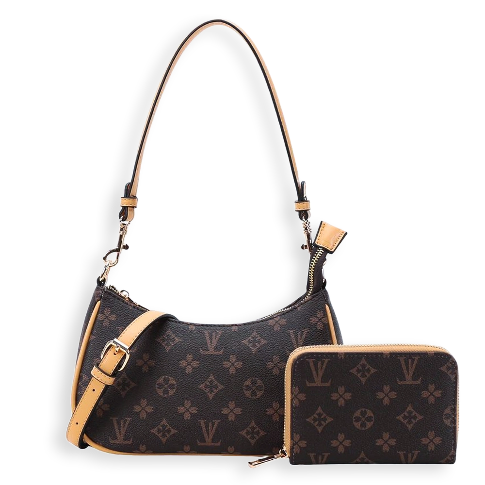 2pc Spade Shoulder-Crossbody with Wallet