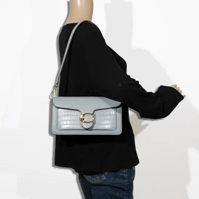 2pc Half Moon Croc Shoulder-Crossbody with Wallet