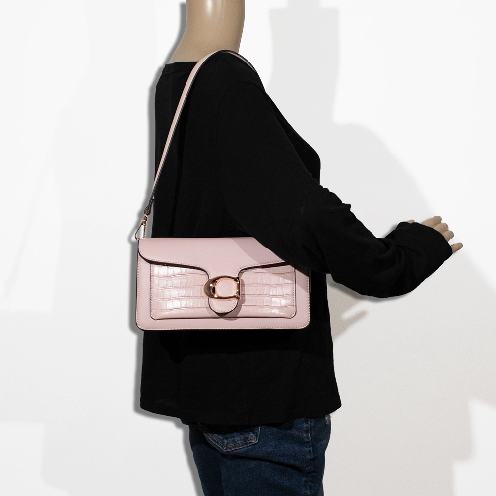 2pc Half Moon Croc Shoulder-Crossbody with Wallet