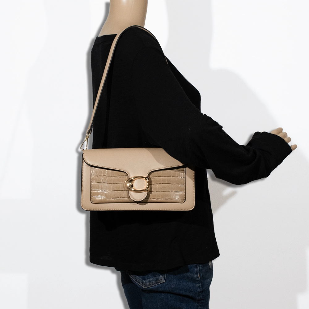 2pc Half Moon Croc Shoulder-Crossbody with Wallet