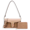 2pc Half Moon Croc Shoulder-Crossbody with Wallet