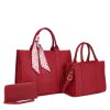 3pc XL Tote Bag with Medium Tote & Wallet