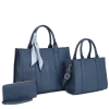 3pc XL Tote Bag with Medium Tote & Wallet