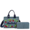 2pc NY Cherry Tote with Wallet