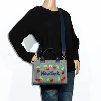 2pc NY Cherry Tote with Wallet
