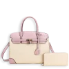 2pc Lock Charm Satchel with Wallet