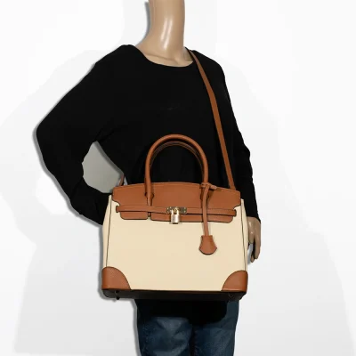 2pc Lock Charm Satchel with Wallet
