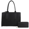 2pc XL Leather Tote Bag with Wallet