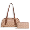2pc Half Moon Shoulder Bag with Wallet
