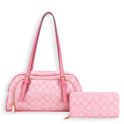 2pc Half Moon Shoulder Bag with Wallet