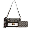 2pc Half Moon Shoulder-Crossbody with Wallet *2 Tone*