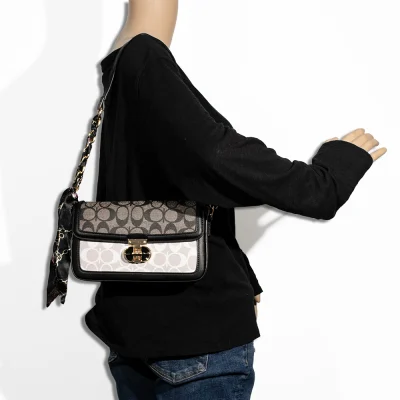 2pc Half Moon Shoulder-Crossbody with Wallet *2 Tone*