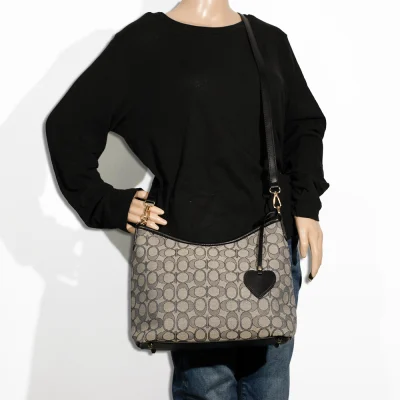 2pc Half Moon Shoulder-Crossbody with Wallet