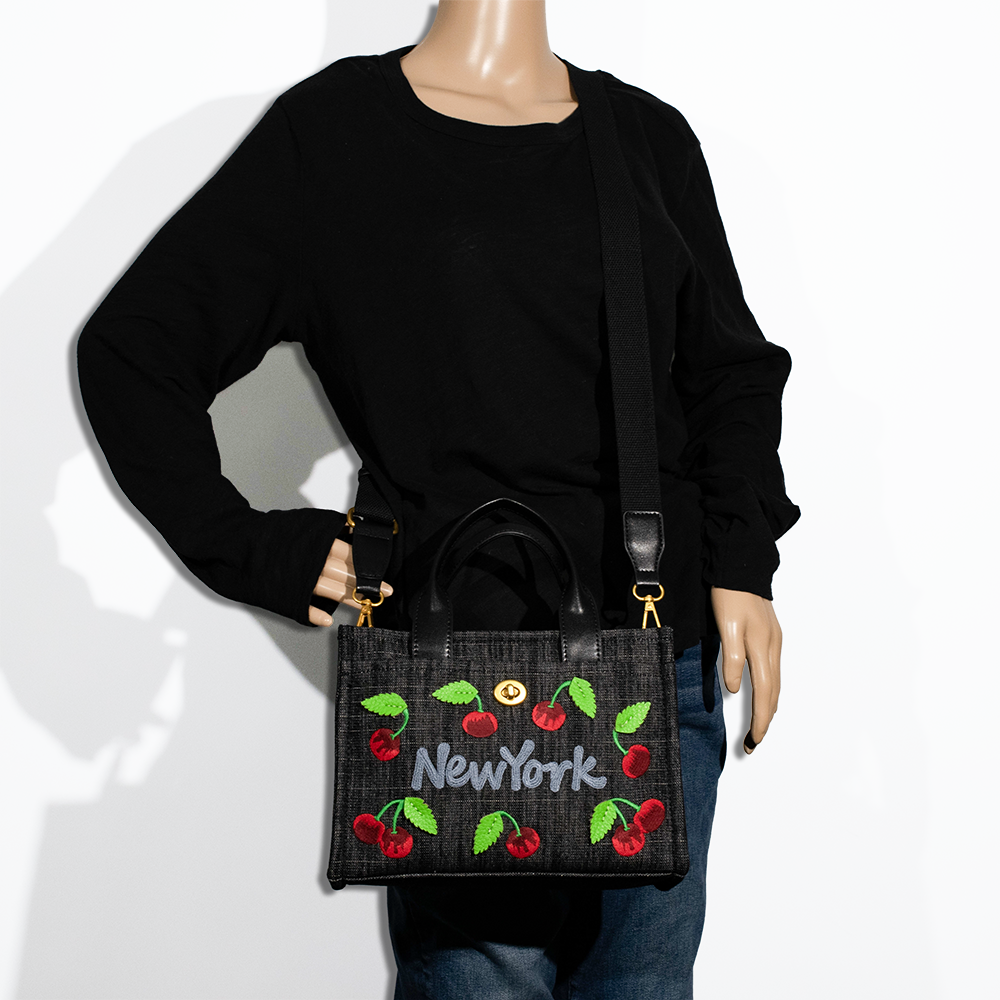 2pc NY Cherry Tote with Wallet