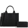 2pc Large Leather Tote Bag with Wallet