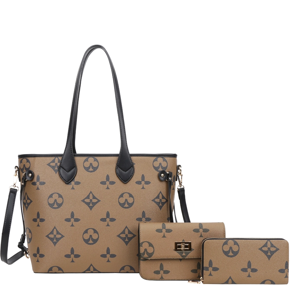 3pc Spade Tote with Wallet & Crossbody
