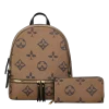 2pc Spade Backpack with Wallet
