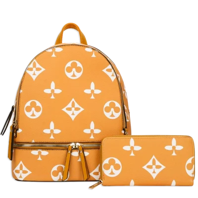 2pc Spade Backpack with Wallet