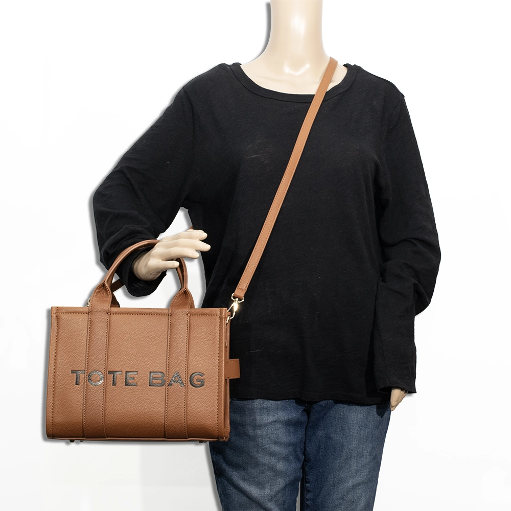 2pc Medium Tote Bag with Wallet *PU Leather*