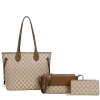3pc Monogram Tote with Wallet & Crossbody