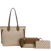 3pc Monogram Tote with Wallet & Crossbody