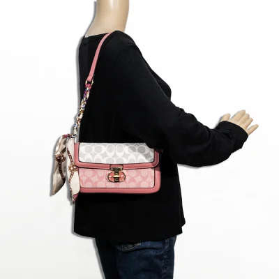 2pc Half Moon Shoulder-Crossbody with Wallet *2 Tone*