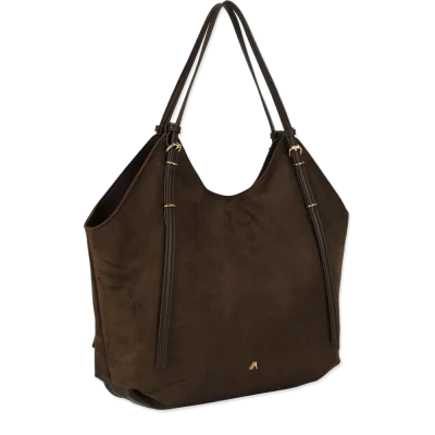 Large Suede Shoulder Bag