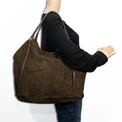 Large Suede Shoulder Bag