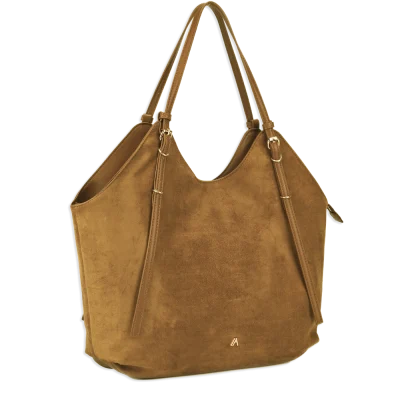 Large Suede Shoulder Bag