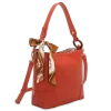 Bucket Shoulder Bag with Scarf
