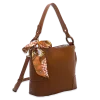 Bucket Shoulder Bag with Scarf