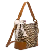 Bucket Shoulder Bag with Scarf
