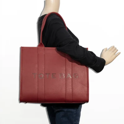 2pc Large Leather Tote with Wallet