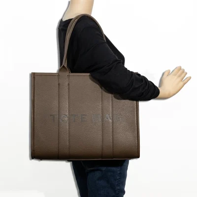 2pc Large Leather Tote with Wallet