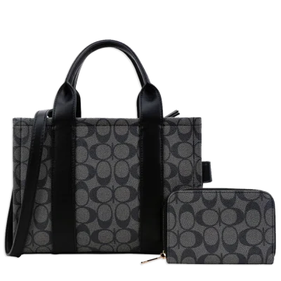 2pc Half Moon Tote Bag with Wallet
