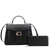 2pc Half Moon Top Handle with Wallet