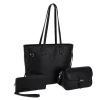 3pc Flower tote with Wallet & Crossbody