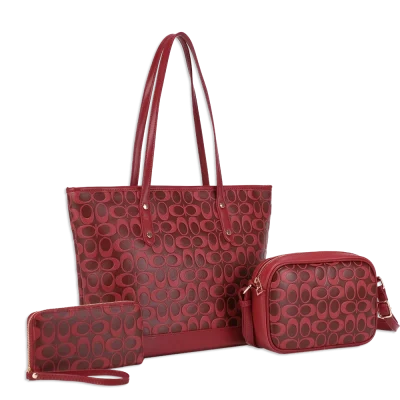3pc Half Moon Tote with Wallet & Crossbody