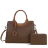 2pc Top Handle Satchel with Wallet
