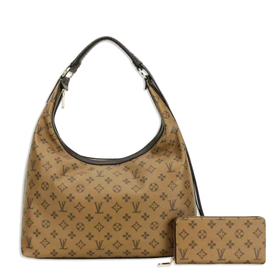 2pc Spade Hobo Bag with Wallet