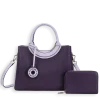 2pc Top Handle Satchel with Wallet