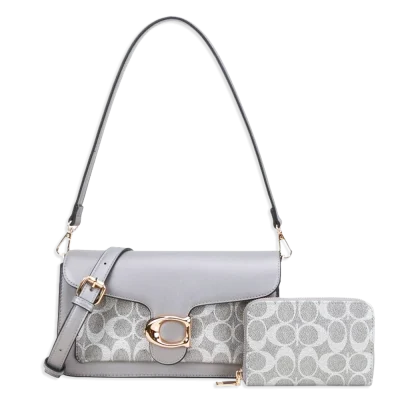 2pc Half Moon Shoulder-Crossbody with Wallet