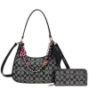 2pc Half Moon Shoulder-Crossbody with Wallet