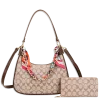 2pc Half Moon Shoulder-Crossbody with Wallet