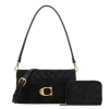 Suede Half Moon Shoulder-Crossbody with Wallet