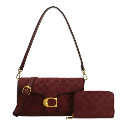 Suede Half Moon Shoulder-Crossbody with Wallet