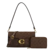 Suede Half Moon Shoulder-Crossbody with Wallet
