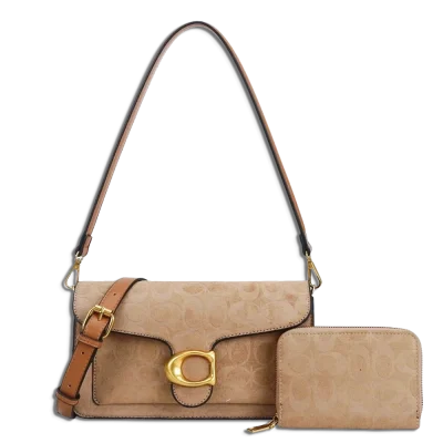 Suede Half Moon Shoulder-Crossbody with Wallet