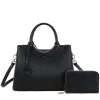 2pc Top Handle Satchel with Wallet