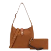2pc Suede Slouchy Hobo with Pouch